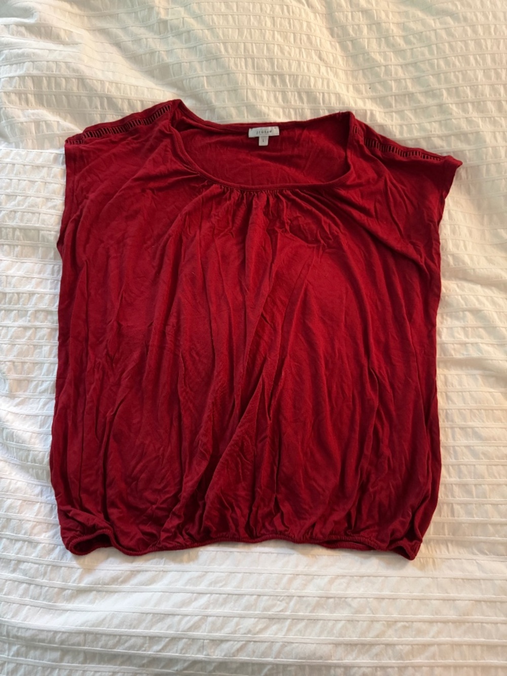 Red Jigsaw top, size large, like new